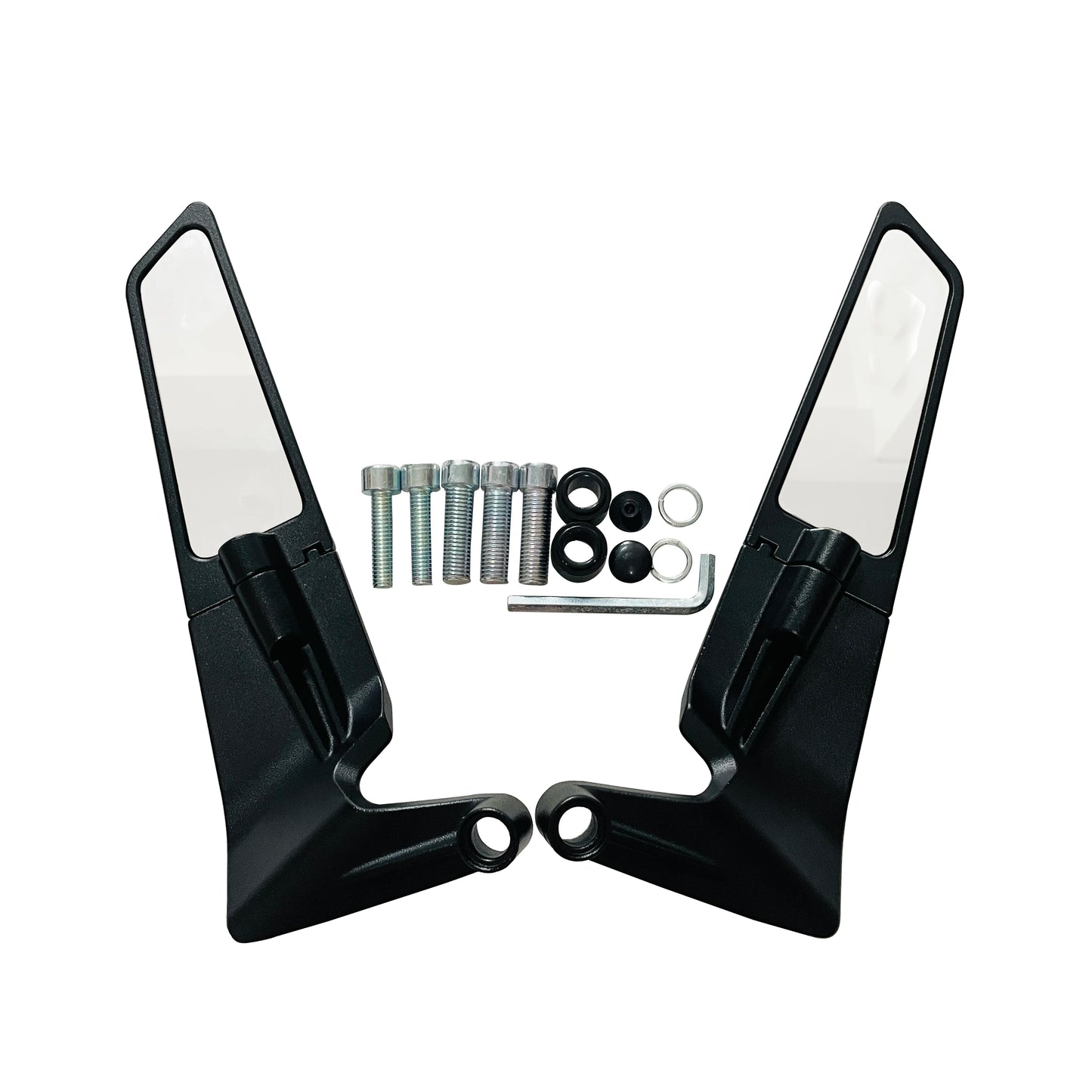 Motorcycle wing invisible small wing mirror kit