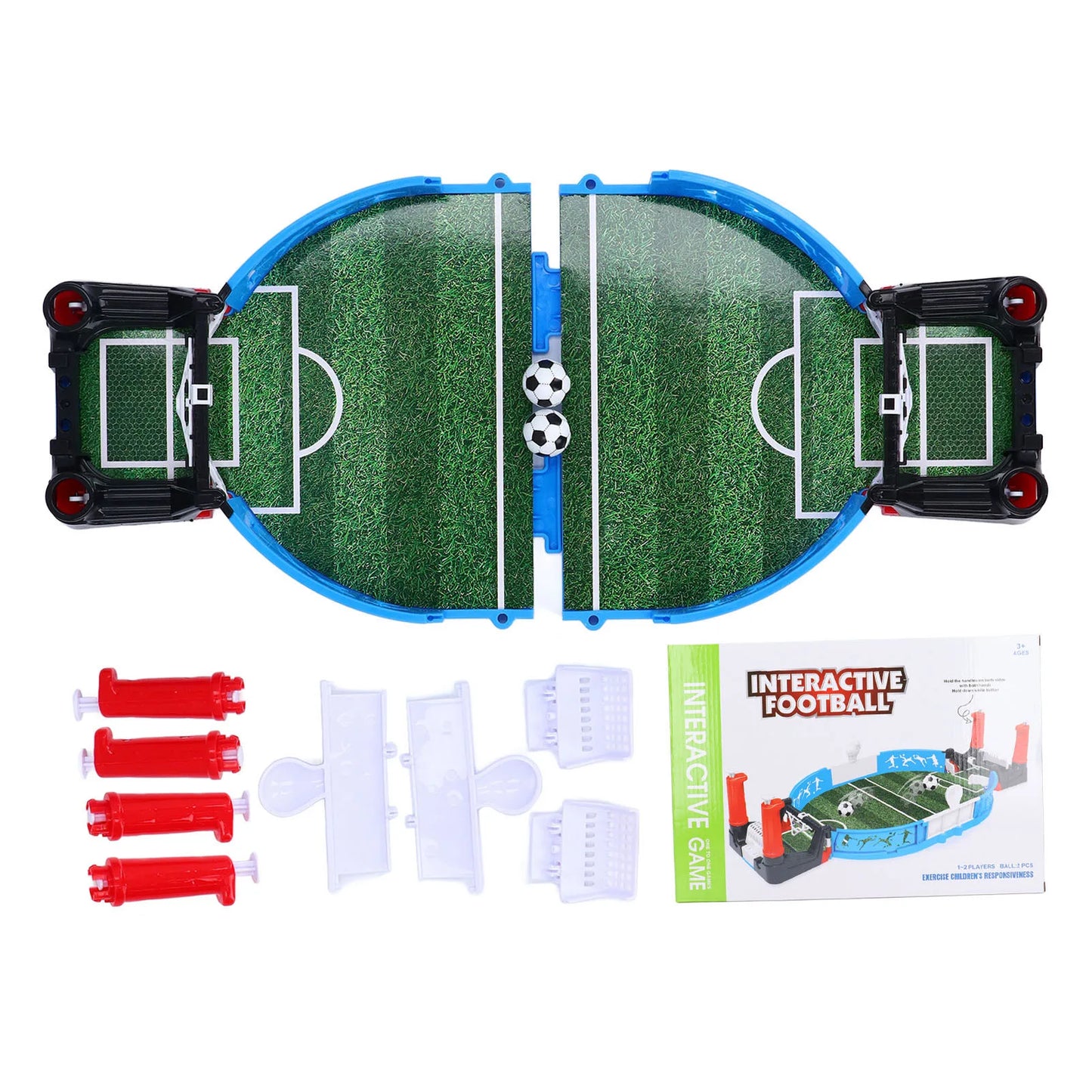 Tabletop Football Game Toy with 2 Balls for Double Player