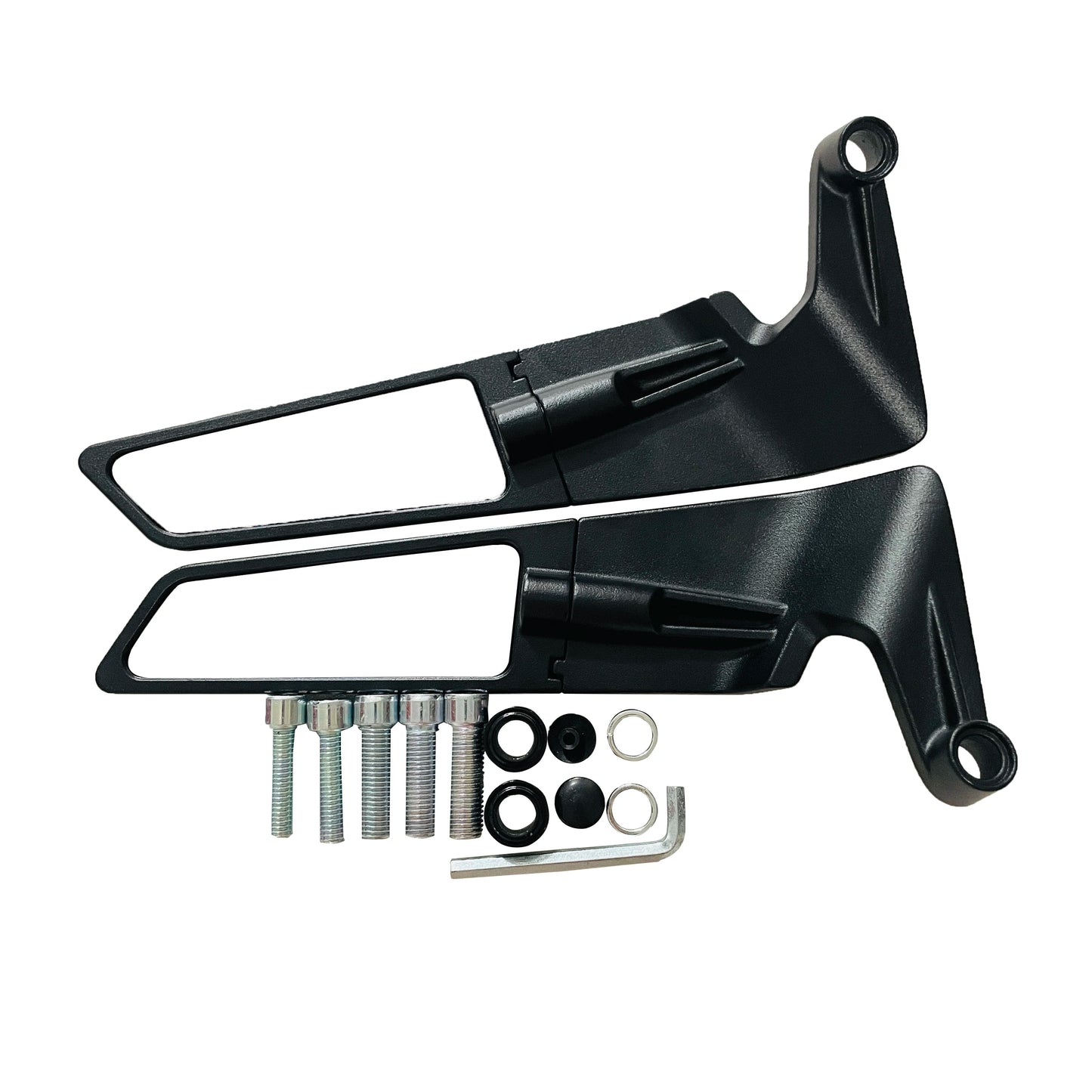 Motorcycle wing invisible small wing mirror kit