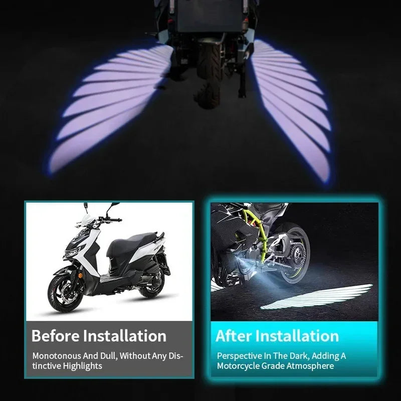 Led Angle Wings Lights For Car Motorcycle Bike